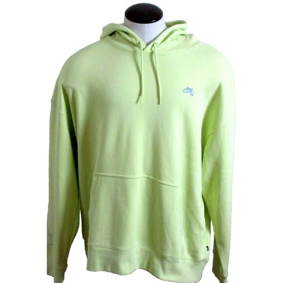 Nike SB Men's GFX Paradise PO Hoodie Sweatshirt Limelight Green Size Small NWT - Picture 2 of 4